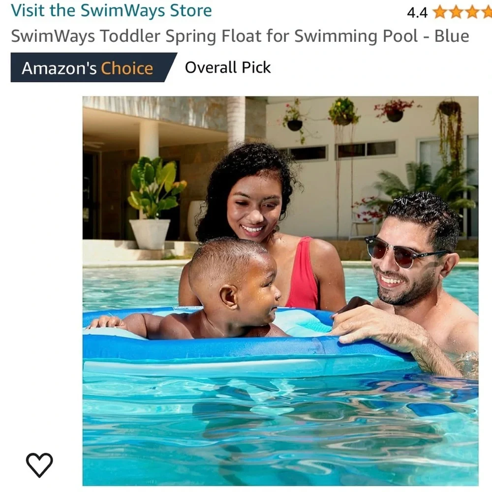 SwimWays‎ Toddler Spring Float for Swimming Pool - Blue